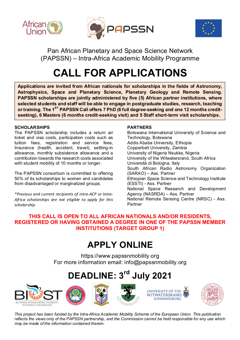 PAPSSN Call for Applications